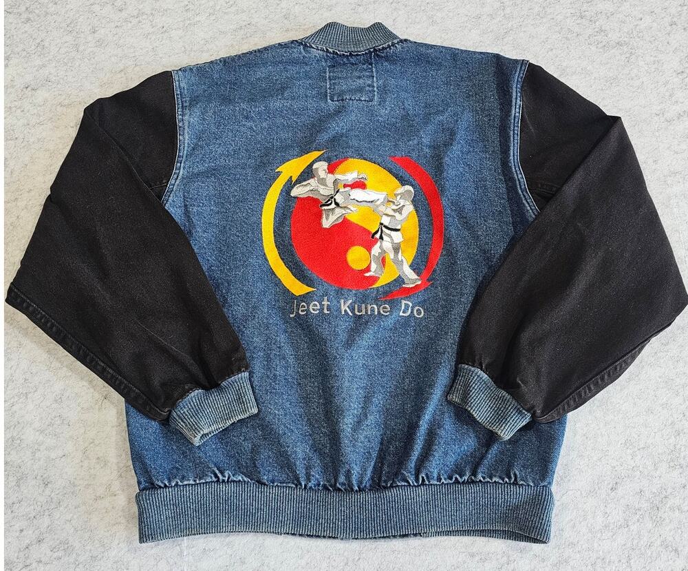 Vintage Rennoc Classic Jean Varsity Jacket Jeet Kune Do  Size Medium